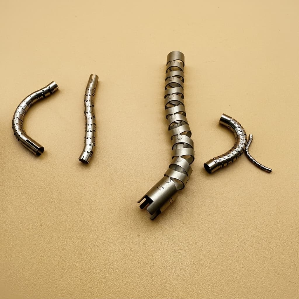 laser-cut endoscope bending section tube for articulation review