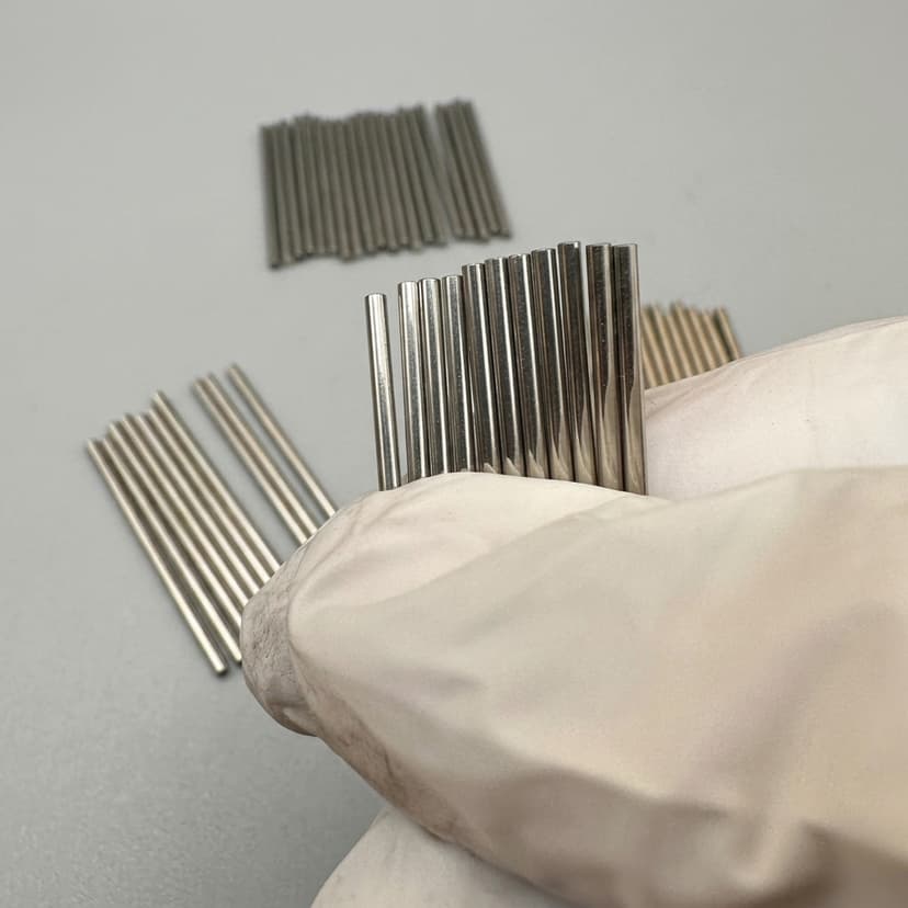 medical micro tube sample for dimensional verification